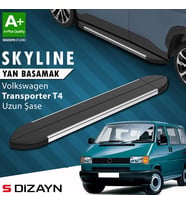 S-Dizayn VW Transporter T4 Uzun Şase Skyline Krom Yan Basamak 253 Cm 1995-2003 A+ Kalite