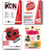 PRUVA AKADEMİ YAYINLARI 8.SINIF TÜRKÇE İKON SORU BANKASI+32 HAFTA TÜRKÇE DENEME+TÜRKÇE SORULAR KONUŞ