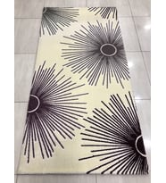 Saray Halı Samyeli 11473 Rn 100X200 Lila Krem 2 Metre Yolluk !