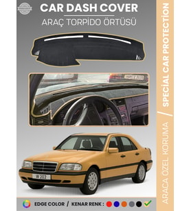 MERCEDES C CLASS W202 (1993-2000) Torpido Örtüsü Premium Kalite Torpido Koruma Özel Kesim UV Koruma