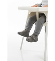 Ayakmod Gri Süet Cırtlı Bebek Panduf Ba&Ba 058989 B
