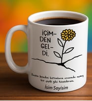 Komik - Esprili Kupa Bardak İçimden Geldi Yazılı Komik Kupa Bardak