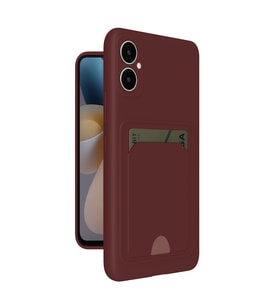 Samsung Galaxy A05 Kelvin Kartvizitli Silikon - Bordo