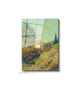 Dikey Cam Tablo Salon Duvar Tablosu Dikey Cam Vangogh 137 Yeni Ev Hediyesi Ofis Tablosu