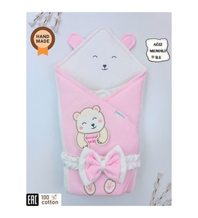 Bal Peteği Olimp Bebek Kundağı Unisex Bebek Dış Kundak Battaniyesi Hastane Çıkışı Kundak Battaniye