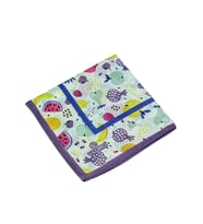 Valino Soft Pamuk Çocuk Desenli Eşarp 70x70 cm (Mor)