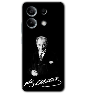 Redmi Note 13 Pro 5G Kılıf HD Desen Baskılı Kılıf - Atatürk İmza