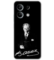 Redmi Note 13 Pro 5G Kılıf HD Desen Baskılı Kılıf - Atatürk İmza