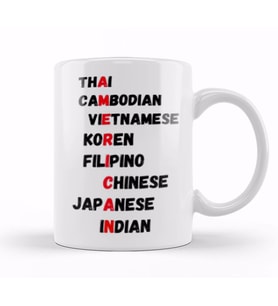 AMERICAN The Other Ones Stop AAPI Hate Kupa Bardak Porselen