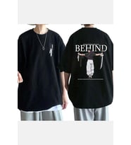 Anime Fushiguro Toji Behind T-shirt (Siyah)
