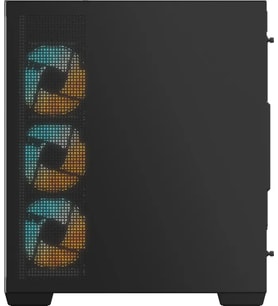 GIGABYTE C500 Panoramic Stealth Ön ve Yan Paneli Temperli Cam 4x ARGB Fanlı Gizli Konnektör Uyumlu Siyah Mid Tower Kasası