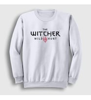 Presmono Unisex Beyaz Wild Hunt Dizi Witcher Sweatshirt 327837tt (Beyaz)