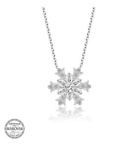 Swarovski Taşlı Gümüş Kartanesi Bayan Kolye
