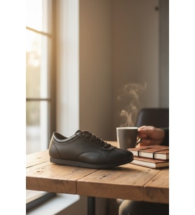 Enoch Erkek Günlük Spor Ayakkabı İnce Tabanlı Sneaker Minimalist Logolu Ofis ve Rahat Yürüyüş Modeli