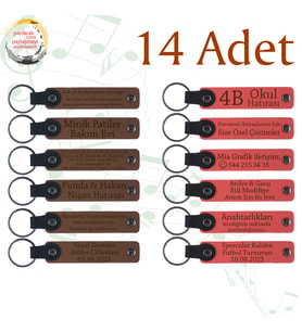 A Kahve & Nar Çiçeği, Kurumsal Konferans Katılımcılarına Hediye, 14’lü Set, Kişisel Anı Anahtarlık