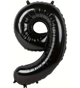 Beysüs Siyah 9 Rakam Folyo Balon 80 cm