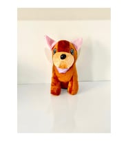 JoyToyTr Oturan Tatlı Köpek Peluş Oyuncak 20cm Yapışkanlı