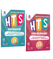 ARTIBİR YAYINLARI LGS 8.SINIF HTS MATEMATİK - FEN BİLİMLERİ HAFTALIK TAKİP SİSTEMİ 24 DENEME
