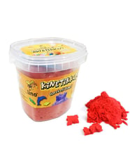 Lino Kinetik Kum 500 gr. Kova + 3 Kalıp KIRMIZI 
