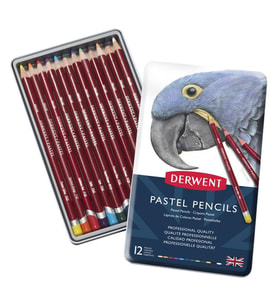 Derwent Pastel Pencil 12'li Teneke Kutu Pastel Kalem Seti 