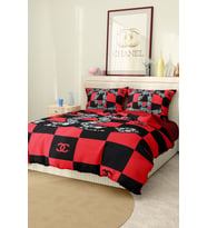 Marcalanya Çift Kişilik Nevresim Takımı Pamuklu Saten Kumaş 6 Parça 3D Dijital Baskı Duvet Cover Set Model.