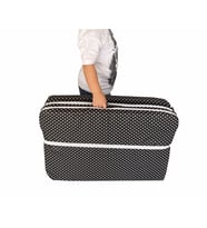 Bebek Yatağı Oyun Parkı Katlanabilir Sünger Yatak 60x120-4 CM(SİYAH PUANTİYELİ)