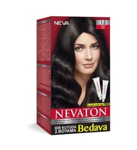 Set Saç Boyası Bir Kutuda 2 Boyama 1.0 Siyah