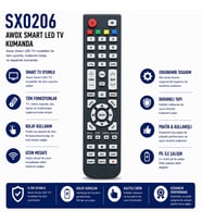 Awox SX0206 Smart TV Kumandası
