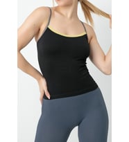 Gigotto Kadın Seamless Fitilli Atlet-264 (Siyah)
