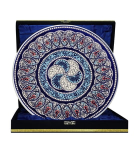 e38 EL İŞÇİLİĞİ ÇİNİ TABAK 30 CM - 6650
