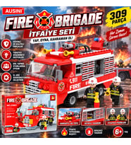 İtfaiye Seti 309 Parça Fire Brigade İtfaiye Aracı ve İtfaiyeci Figürlü Yapım Oyuncağı