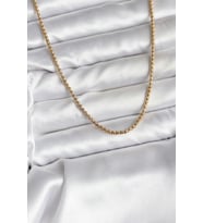 14K Gold Renk Kaplama Zincir Model CM Kadın Kolye TJ-BKO10737