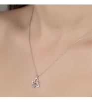 Swarovski Taşlı Gümüş Yusufcuk Bayan Kolye