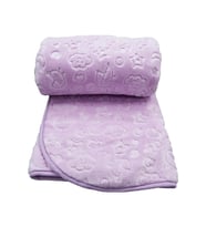 Kuzum Bebe Premium Kabartmalı Peluş Bebek Battaniyesi