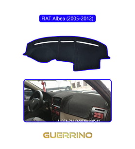 FIAT Albea 2005-2012 Modellerine UygunTORPİDO KORUMA HALISI MAVİ KENAR