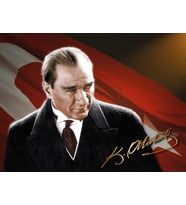 Renkli Atatürk fotoğrafı-017