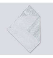 Deeperlove Muslin Banyo Örtüsü - Blue Zıgzag