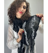 LEOPAR DESENLİ TRİKO KADIN FULAR BOYUNLUK 200X22 CM