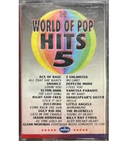 (Plak Değildir KASET tir) Kaset The World Of Pop Hits 5 Kaset