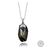 Swarovski Crystal Taşlı Özel Kesim Gümüş Kadın Kolye