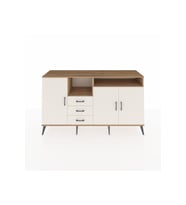 Kronos Konsol 5 Raflı 3 Çekmeceli 3 Kapaklı 176x59x99 Çam-Aytaşı