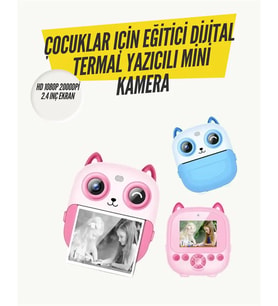 2.4” Ekranlı Mini Kamera – 1080p Kayıt + Mürekkepsiz Yazdırma