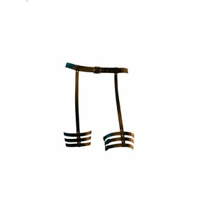 Mulvxbrf Brf02 Siyah Jartiyer Harness Deri Tokalı Bacak Aksesuarı - Brf129 (Mulvix)
