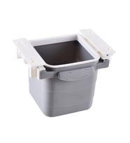 River World Mini Masa Çöp Kovası Plastik Tezgah Altı Geri Çekilebilir Yapışkanlı Görünmez Bölme Pratik