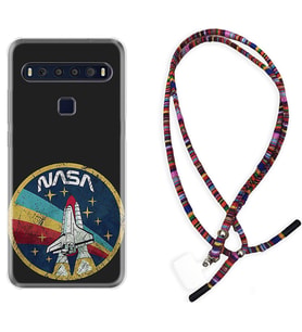 TCL 10L 10 Plus 10SE 20E 20SE 30 L7 Kılıf Boyun Asklı Rasta Silikon Nasa 1326