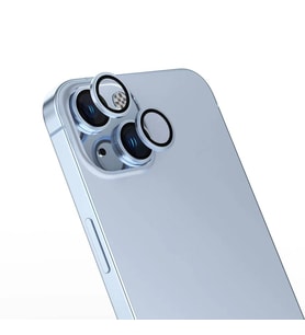 Apple iPhone 16 Plus Uyumlu Zore Safir CL-15 Parmak İzi Bırakmayan Anti-Reflective Kamera Lens Koruyucu (Mavi)