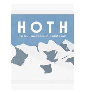 Galaktik Seyahat - Hoth Tablo Ahşap Poster Dekoratif
