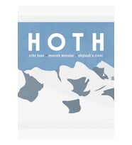 Galaktik Seyahat - Hoth Tablo Ahşap Poster Dekoratif