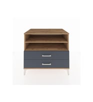 Kronos Şifonyer 2 Raflı 2 Çekmeceli 88x59x80 Çam-Antrasit