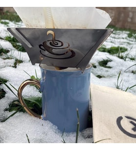 Kamp Ayısı® CoffeeX Drip™ Kahve Damıtıcı: Katlanır Paslanmaz Metal Kahve Demleme